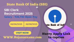 SBI Clerk Recruitment 2025 (6,589 Post Vacancies) Apply Online