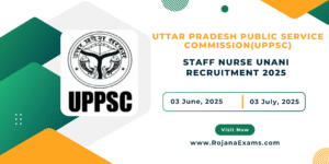 UPPSC Staff Nurse Unani (Male/Female) Examination-2025